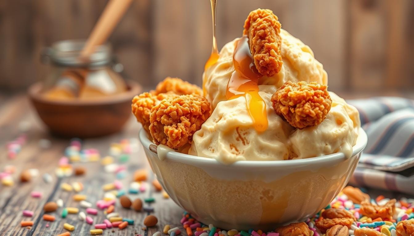 fried chicken ice cream