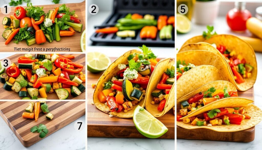 Grilled vegan tacos