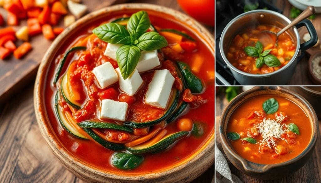 Vegetarian Lasagna Soup