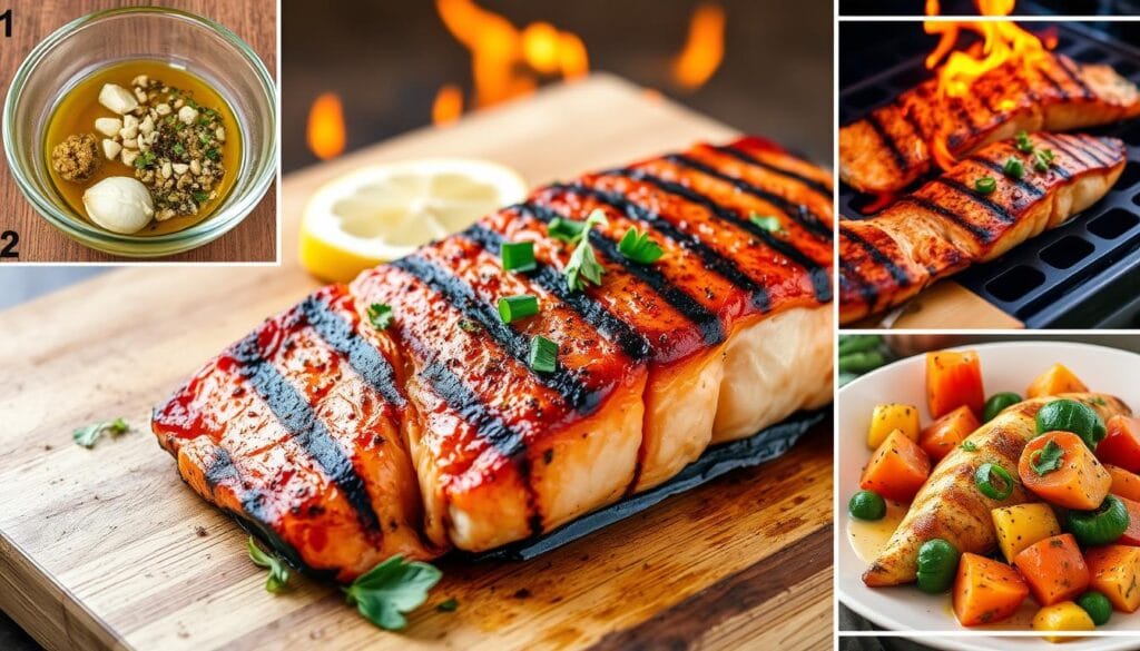 grilled salmon