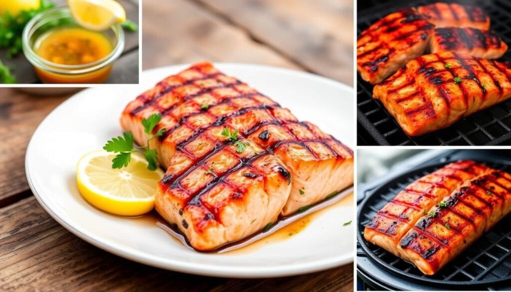 grilled salmon